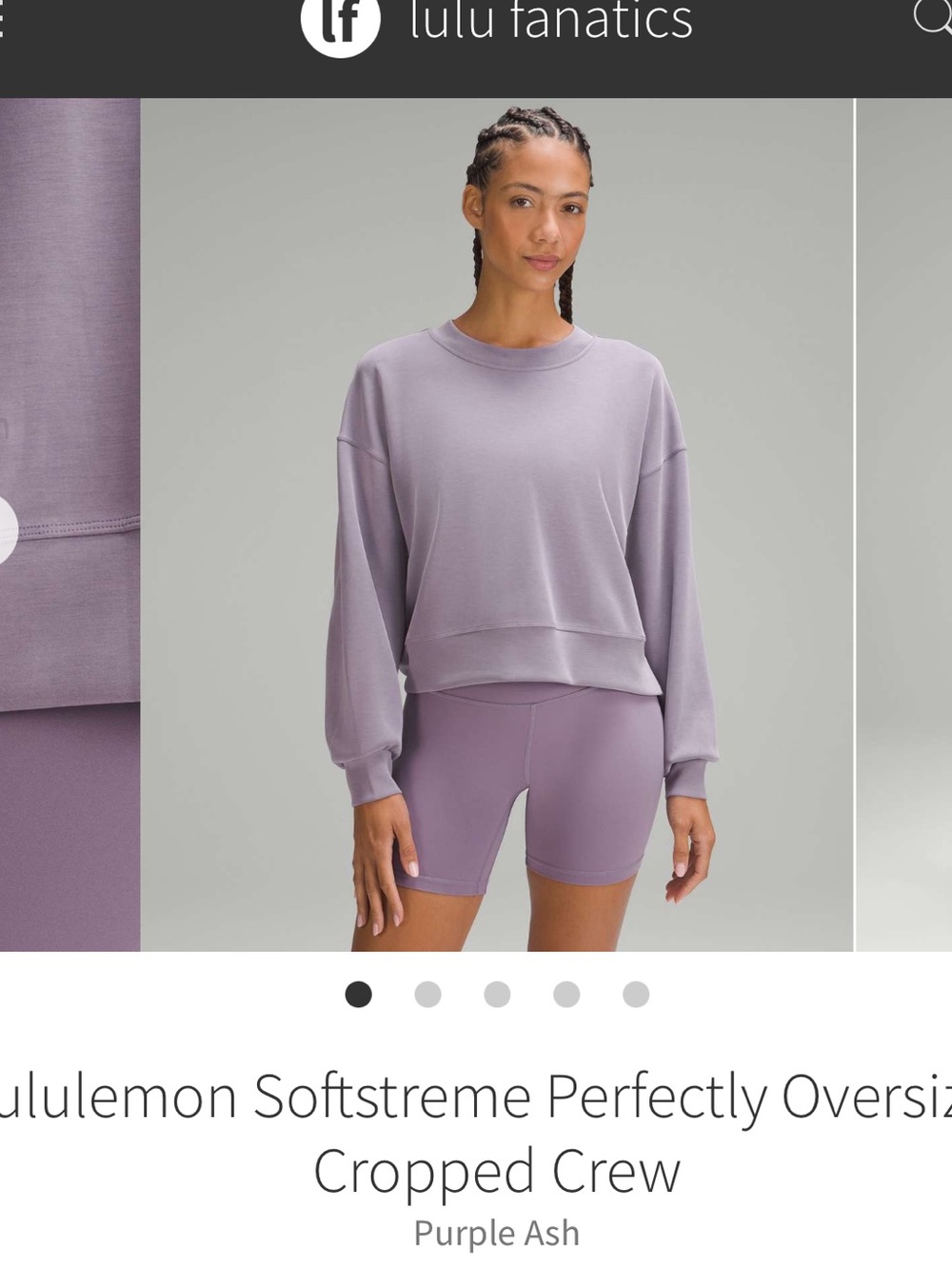 (2) lululemon athletica Cropped Softstreme Crew both size 6 - Picture 8 of 10